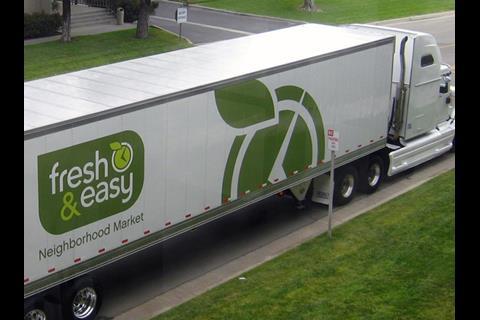 Tesco Fresh & Easy delivery truck
